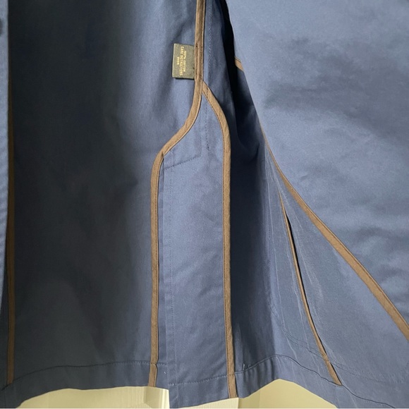 J.L. Powell Sporty Blazer Men Size 48 Button Front Cotton Navy Blue - Picture 9 of 16